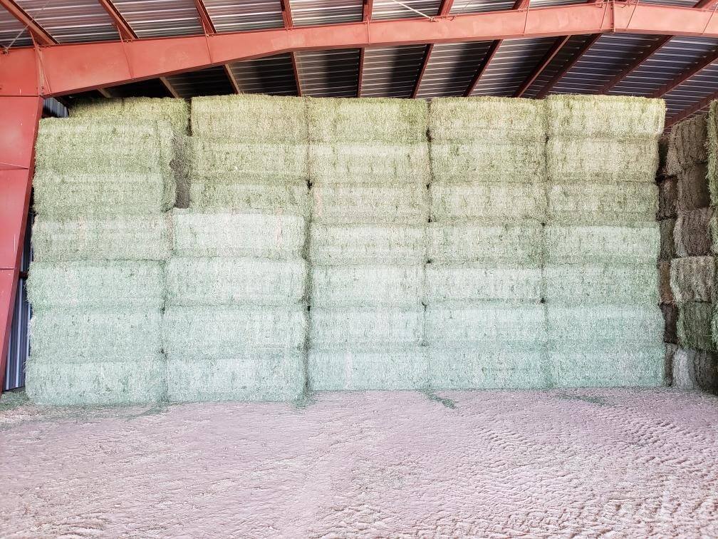 stacks of hay